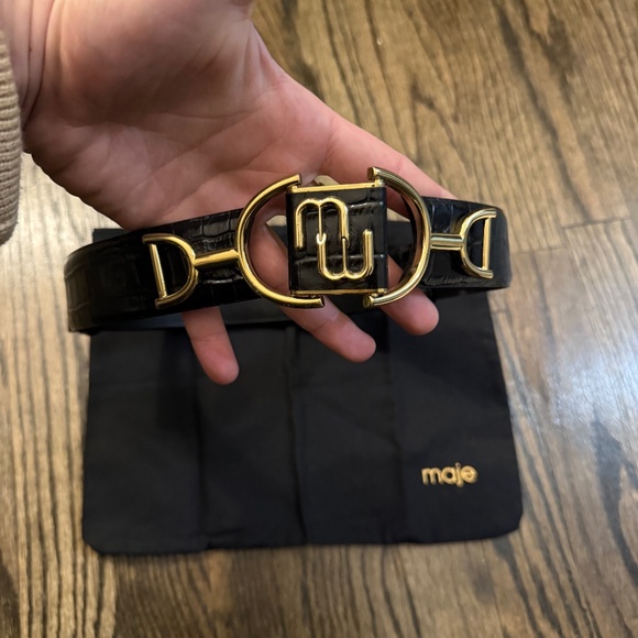 MAJE Leather belt - Picture 1 of 3